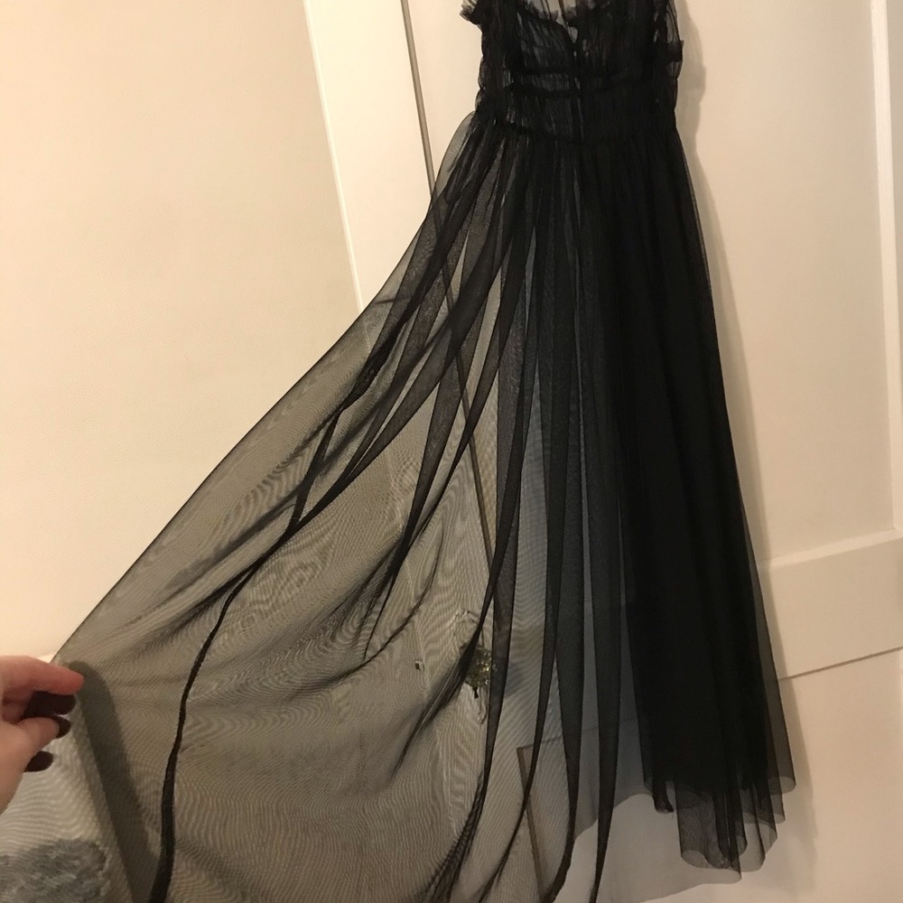 See through long black dress size small